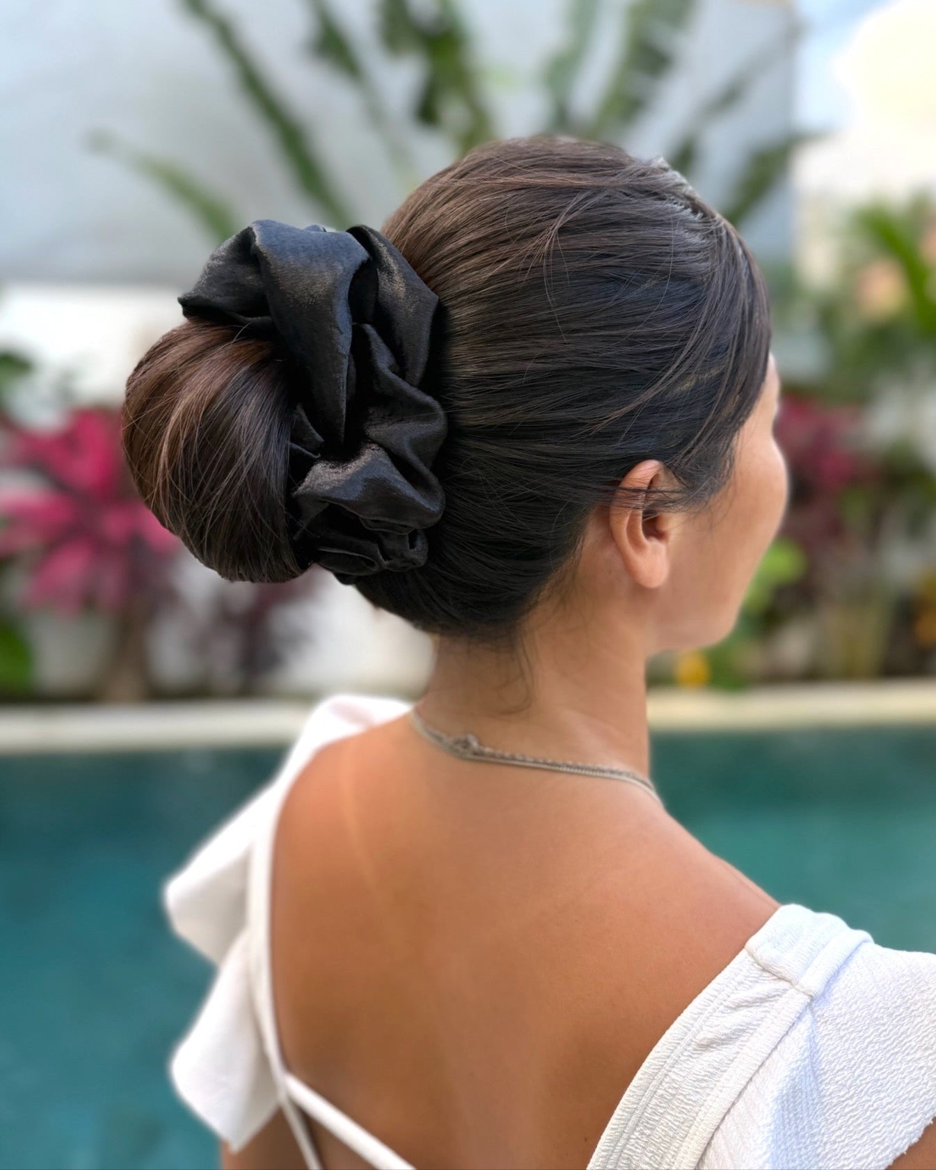 Scrunchie / Black & Pink & Chocolate|シュシュ