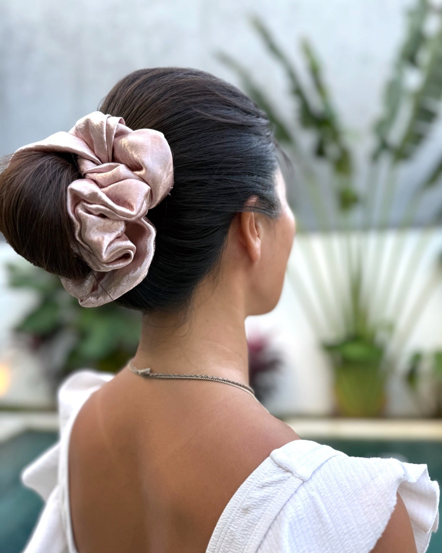 Scrunchie / Black & Pink & Chocolate|シュシュ
