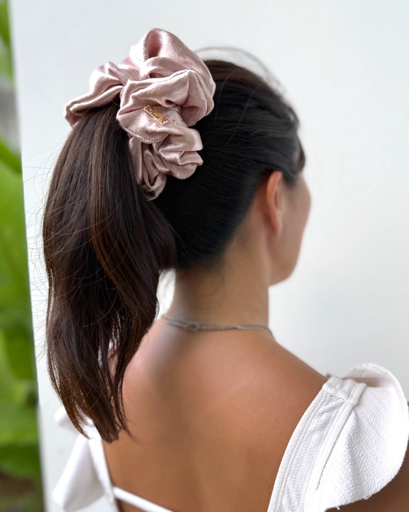 Scrunchie / Black & Pink & Chocolate|シュシュ