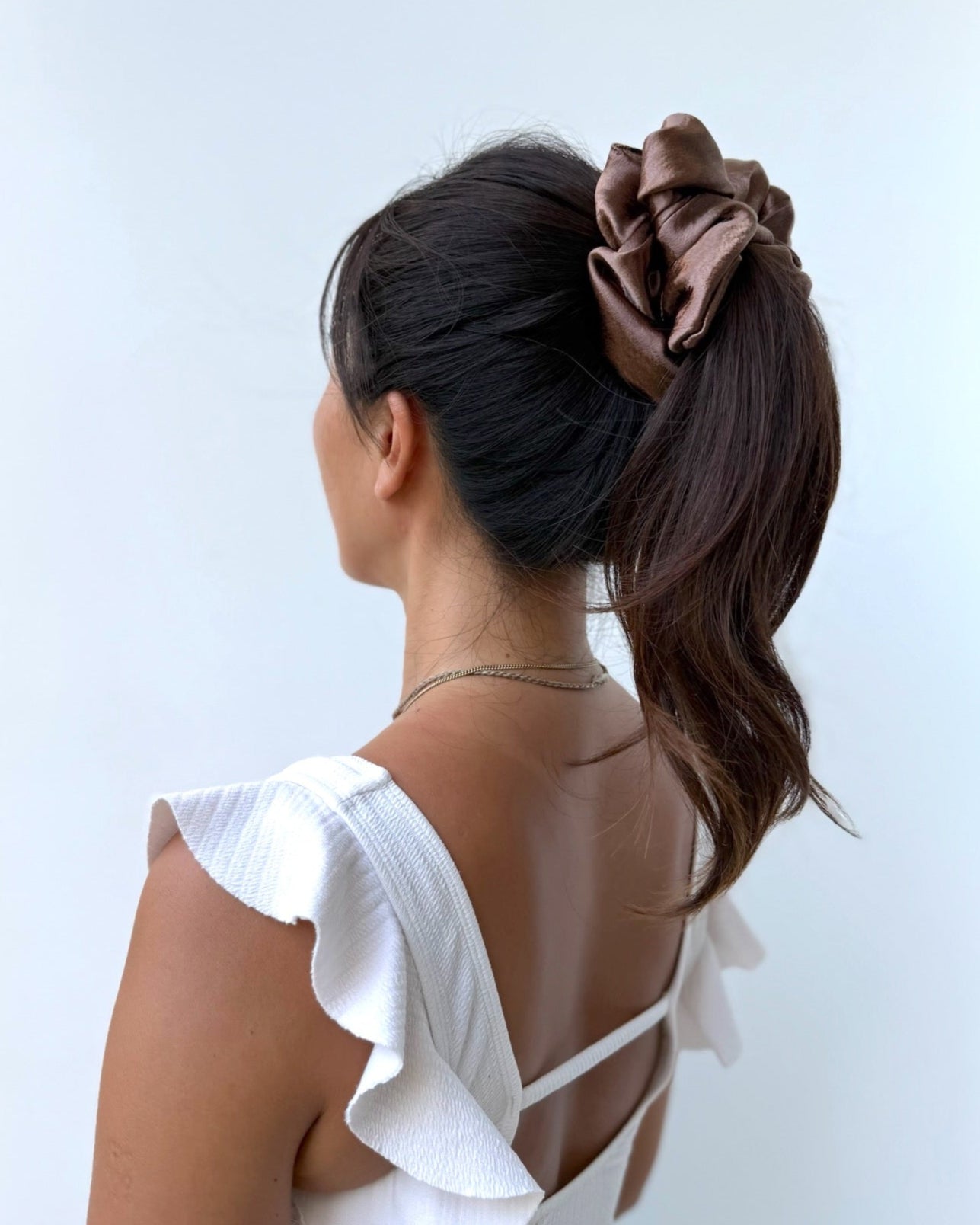 Scrunchie / Black & Pink & Chocolate|シュシュ