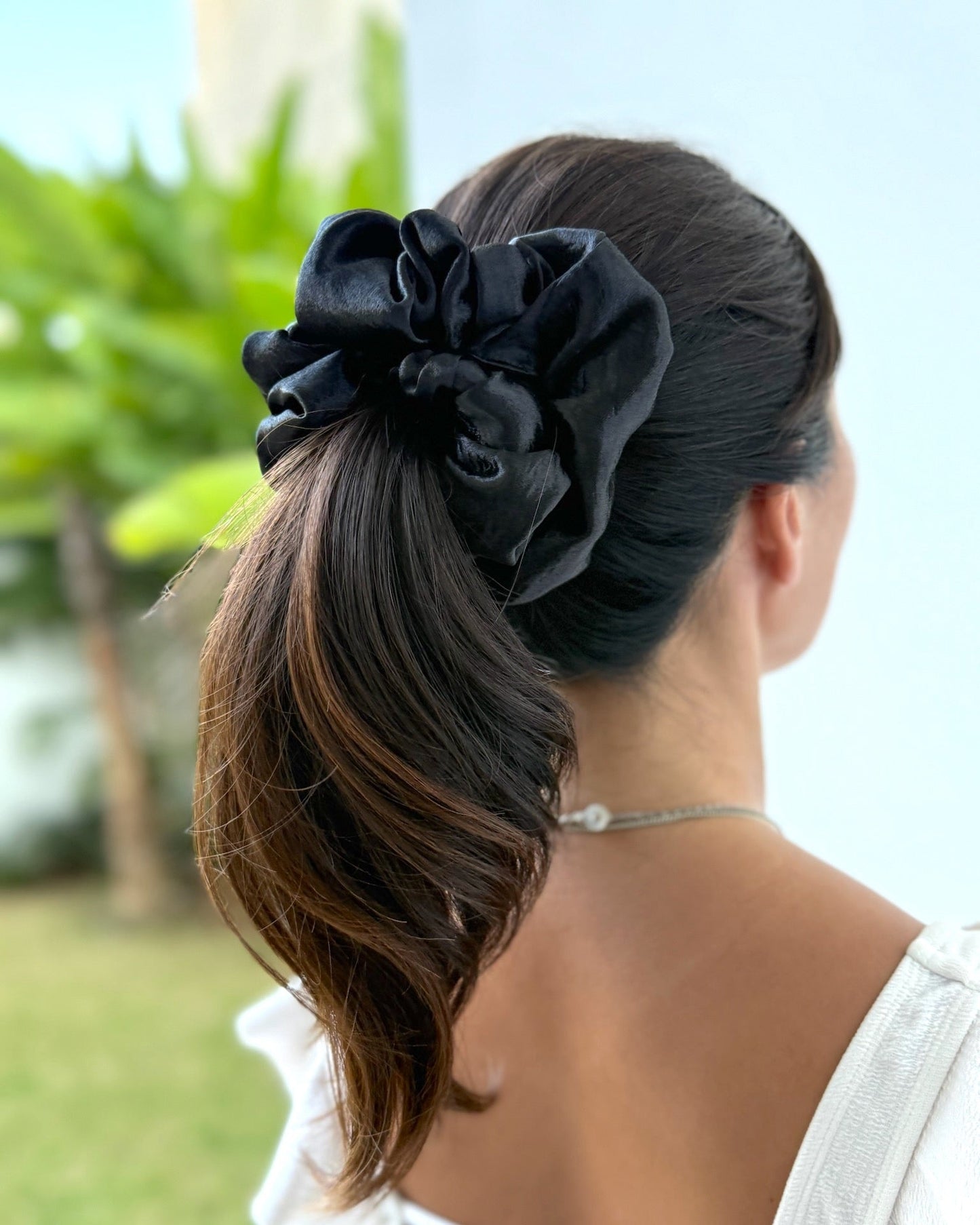 Scrunchie / Black & Pink & Chocolate|シュシュ