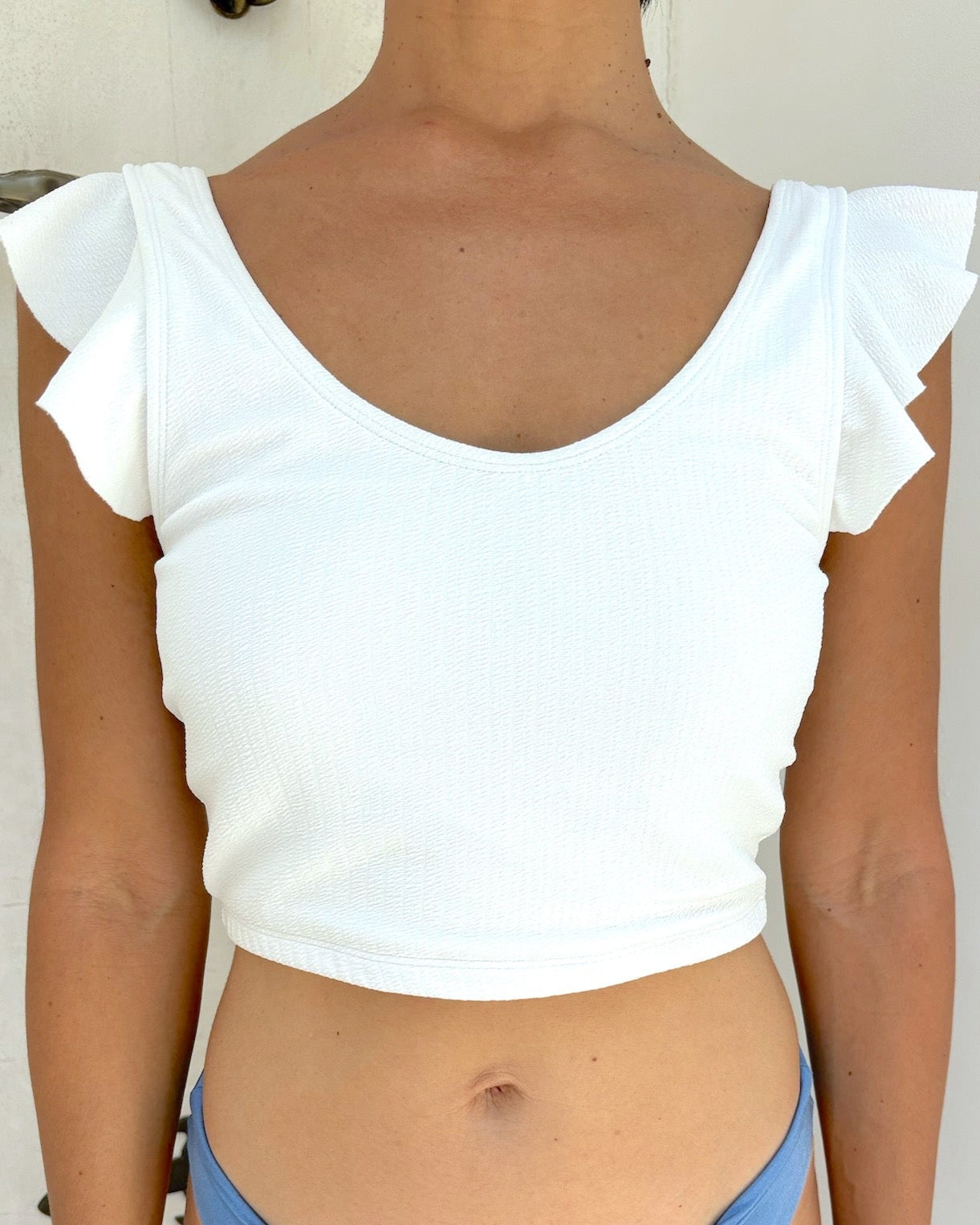 KarinTops/White × Iris Bottoms/Pink|セットアップ