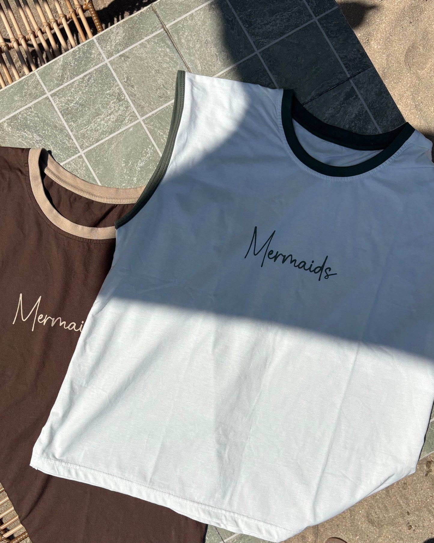 Mermaids Ringer Tee/オリジナルTシャツ
