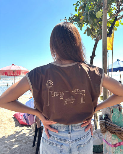 Mermaids Ringer Tee/オリジナルTシャツ