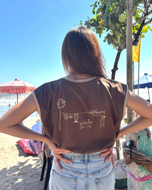 Mermaids Ringer Tee/オリジナルTシャツ