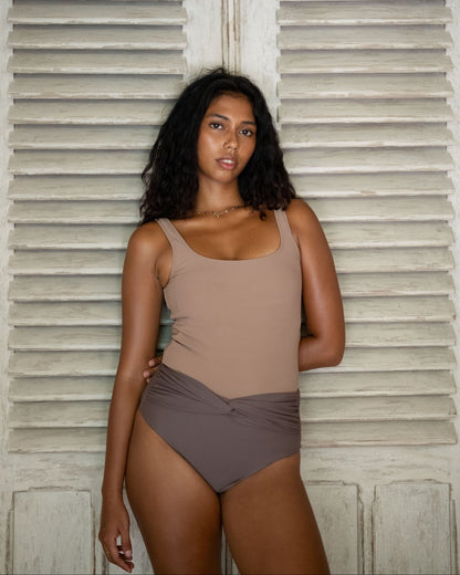 SANDY Rib Cover Top/サンディ カバーアップ リブトップス水着タンク