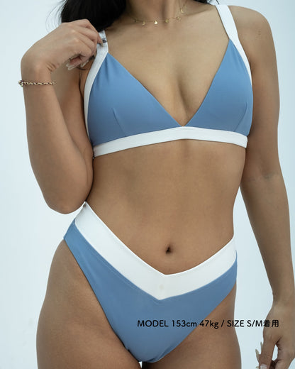 MIMOSA Sculpt Bikini Top/ミモザ バイカラースカルプトビキニトップ