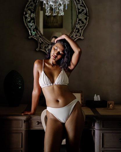 SIESTA Shell Triangle Top/シエスタ シェルデザイントライアングルビキニトップ