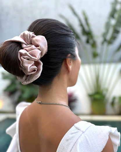 Scrunchie / Black & Pink & Chocolate｜シュシュ